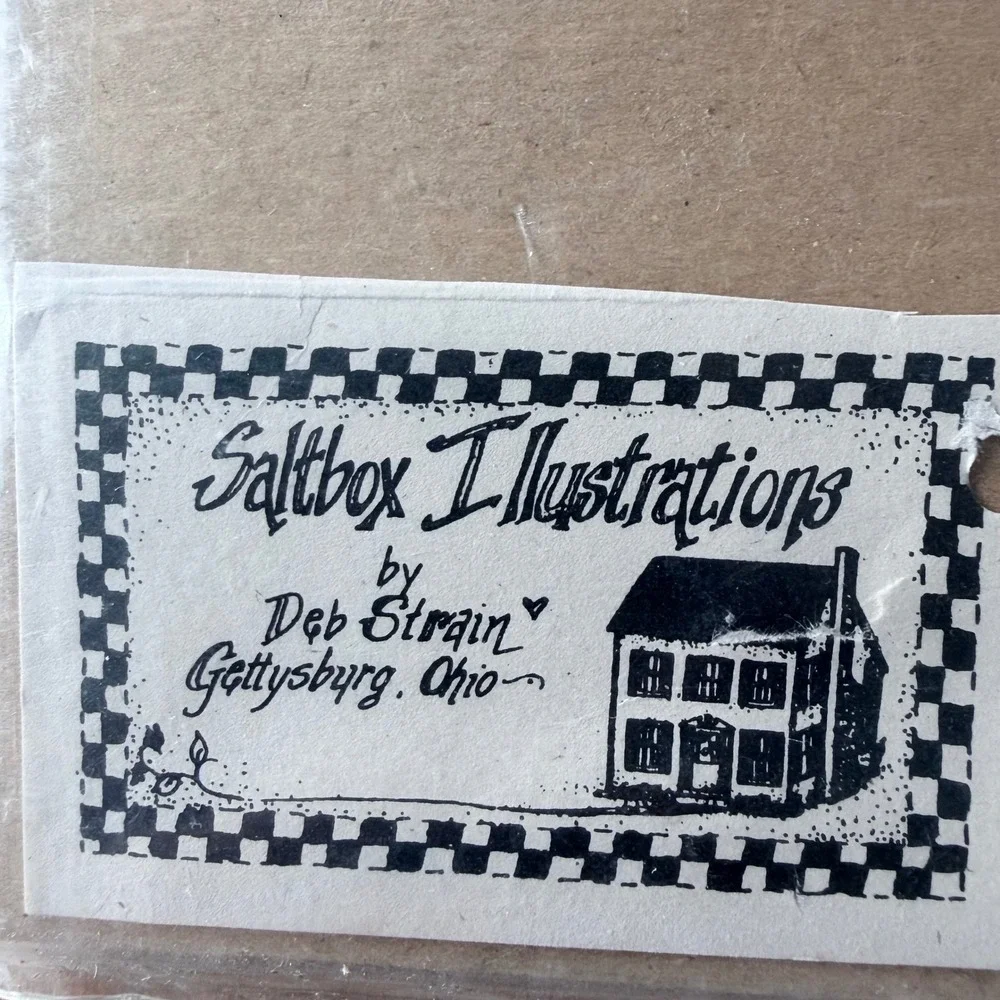 VNTG Saltbox Illustrations Deb Strain Specialty Notepad 50 Shts Bunny Teddy Bear